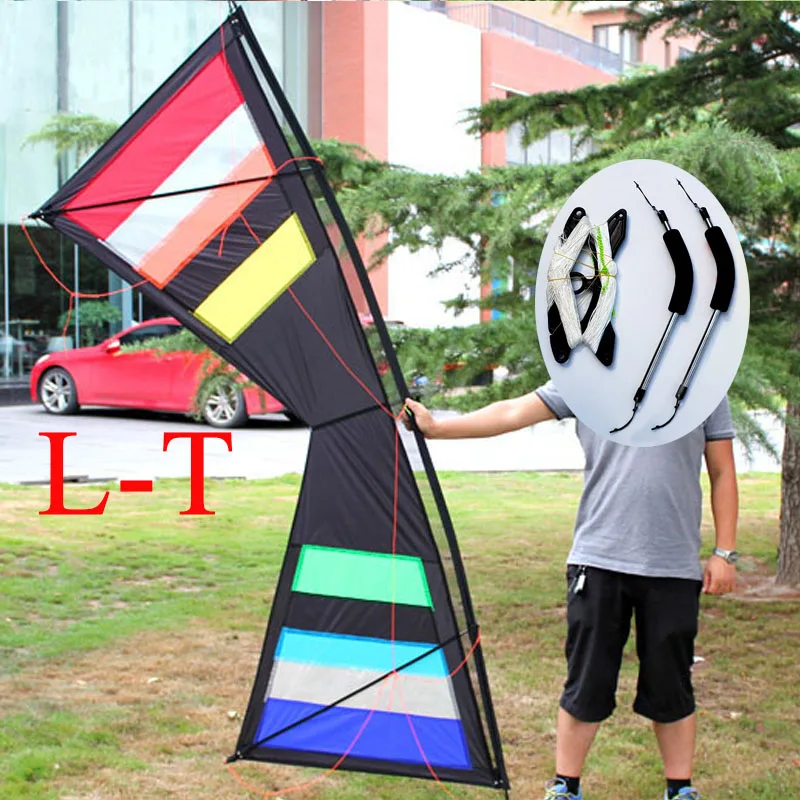 Layang-layang Stunt Profesional 250Cm Quad Line 4 Lines Outdoor Fun Sports Stunt Kites Easy Flying Power dengan Flying Tools Factory