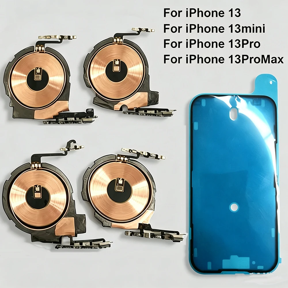 For iPhone 13 Pro Max 100% Tested OEM Pulled Power Volume Button NFC Chip Wireless Charging Charger Panel Coil Replacement Parts