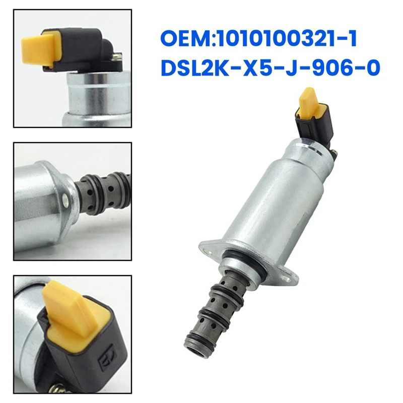 Diesel Engine Replacement Accessories Excavator Solenoid Valve 1010100321-1 DSL2K-X5-J-906-0 For Zoomlion