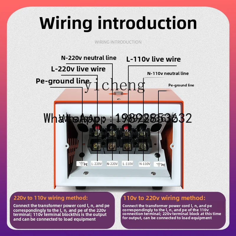 Trafo ABB 220v ke 110v versi industri daya tinggi konverter tegangan 110v ke 220v 4000W5000W