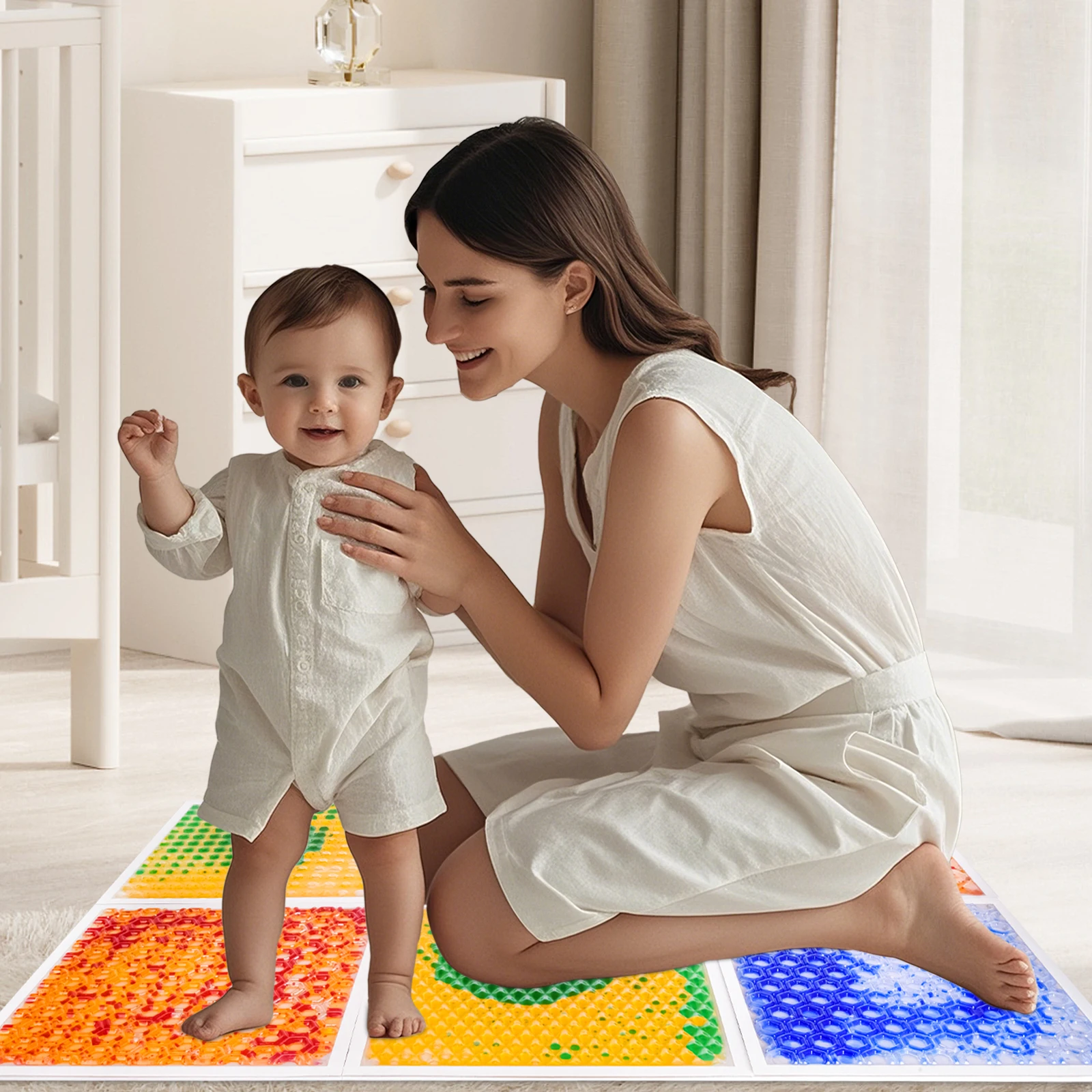 

Ввлекательные игры, экологически чистые сенсорные подушечки, напольная сенсорная напольная плитка для классной комнаты, детская разноцветная сенсорная плитка, жидкие сенсорные коврики