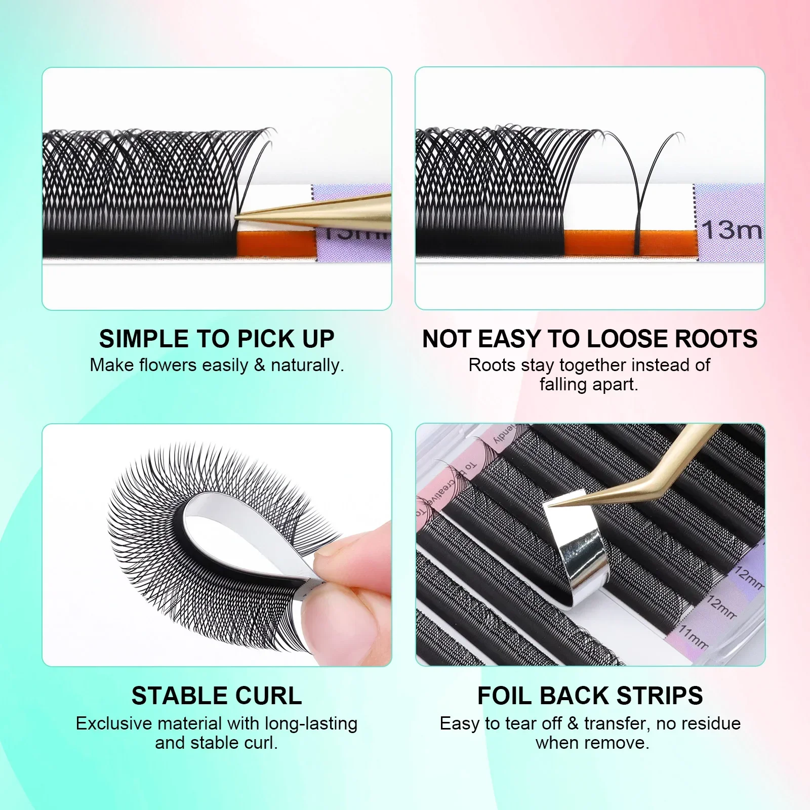 NAGARAKU YY Shape Eyelashes Extension Soft Premium False Eyelashes individual Makeup Black Crisscross Beauty