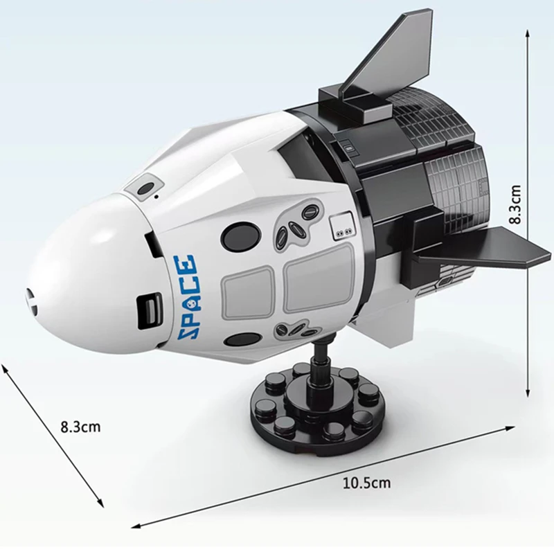 MOC Aerospaces Manned Rocket Craft Launch Center Space Spacecrafts Aviation  City Building Blocks Model Bricks Kits Sets Ideas