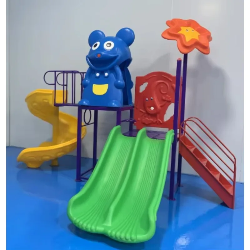

Small outdoor play equipment, children's PC plastic slides, suitable for school parks or gardens