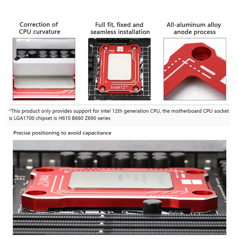 Thermalright LGA17XX-BCF CPU Bending Corrector Frame LGA1700 platform Fastener Anti bending Bracket Pressing Plate CNC Aluminum