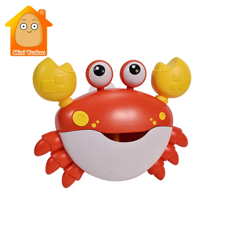 Bath Toys Shower Bubble Machine Crabs Music Bathtub Automatic Electric Bubble Maker Play Water Bathing Bathroom Game Toy Gifts