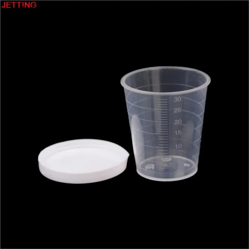 10PCS Pill Box 30ml PP Liquid Pill Measuring Clear Cups Travel Medicine Holder Organizer Cup Container For Liquid Medicine New