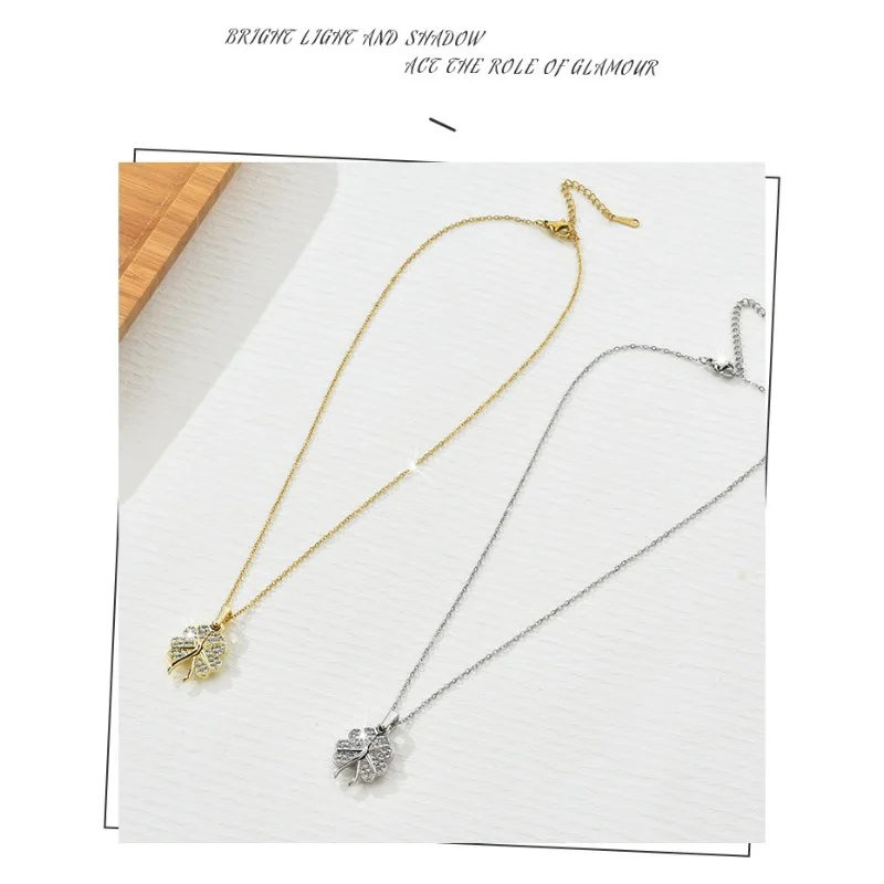 

The 2025 design can unlock the lucky clover pendant necklace and the fashionable heart-shaped wing necklace