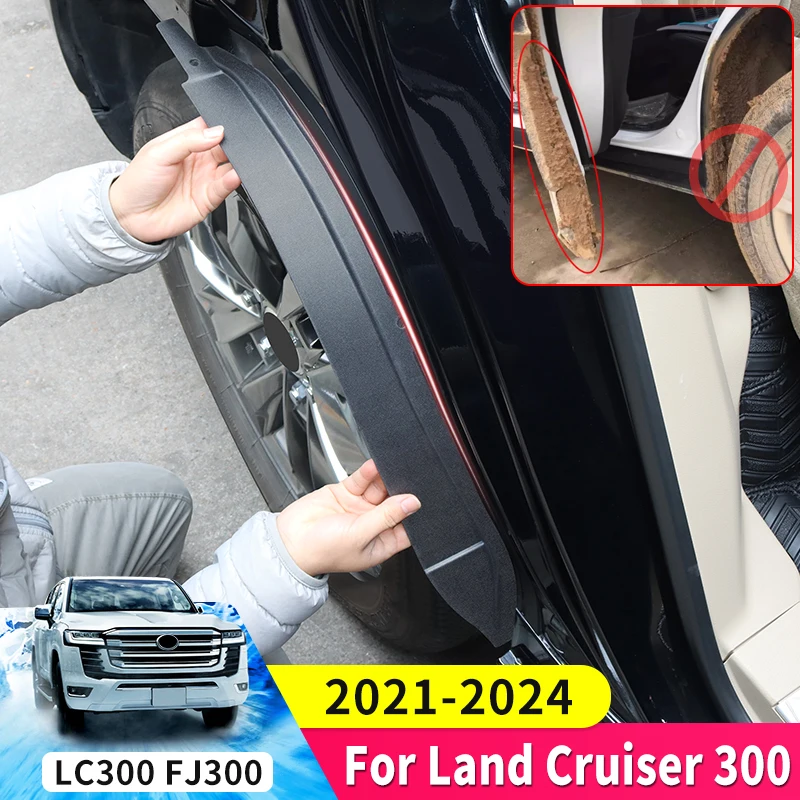 Suitable for 2021-2024 Toyota Land Cruiser Prado 300 LC300 FJ300 rear wheel fender lining modification accessories 2022 2023