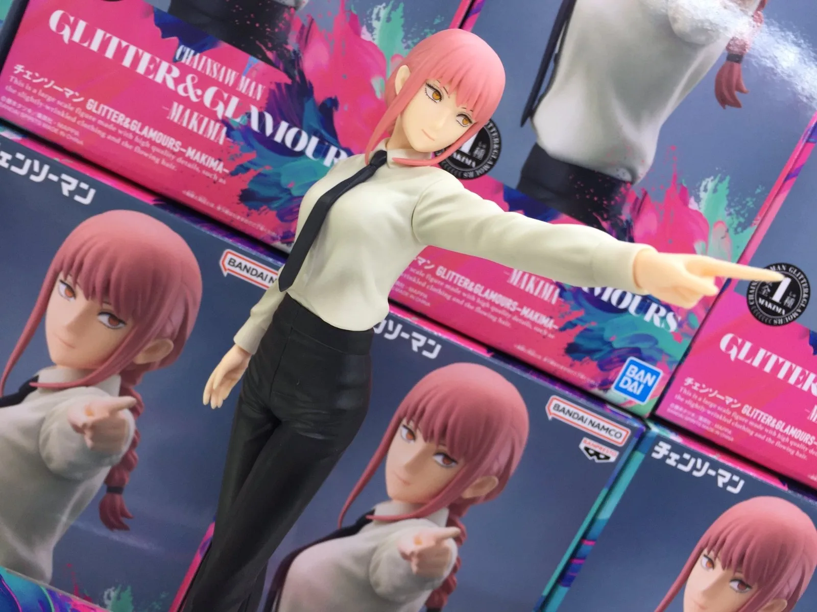 (En stock) ¡STARES VIBRATION BANPRESTO originales 【CHAINSAW MAN】 Estatua de colección de modelos de figura Angel Devil MAKIMA!