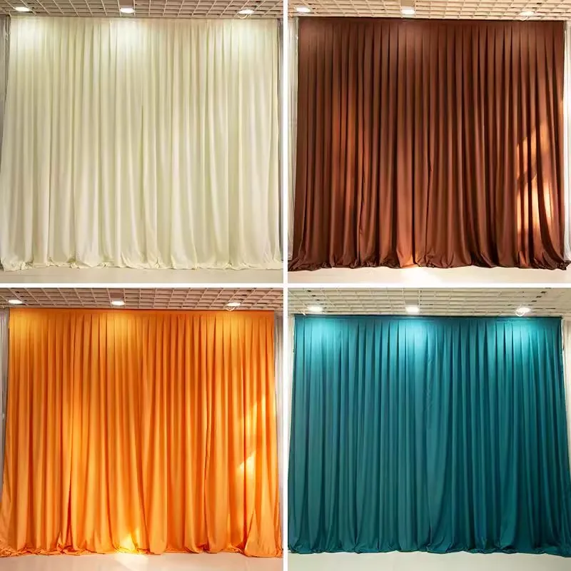 10FTx10FT Luxury Quality Wedding Backdrop Event Party Banquet Background Drapes Curtain Hotel Stage Back Drop Drapery Decoration