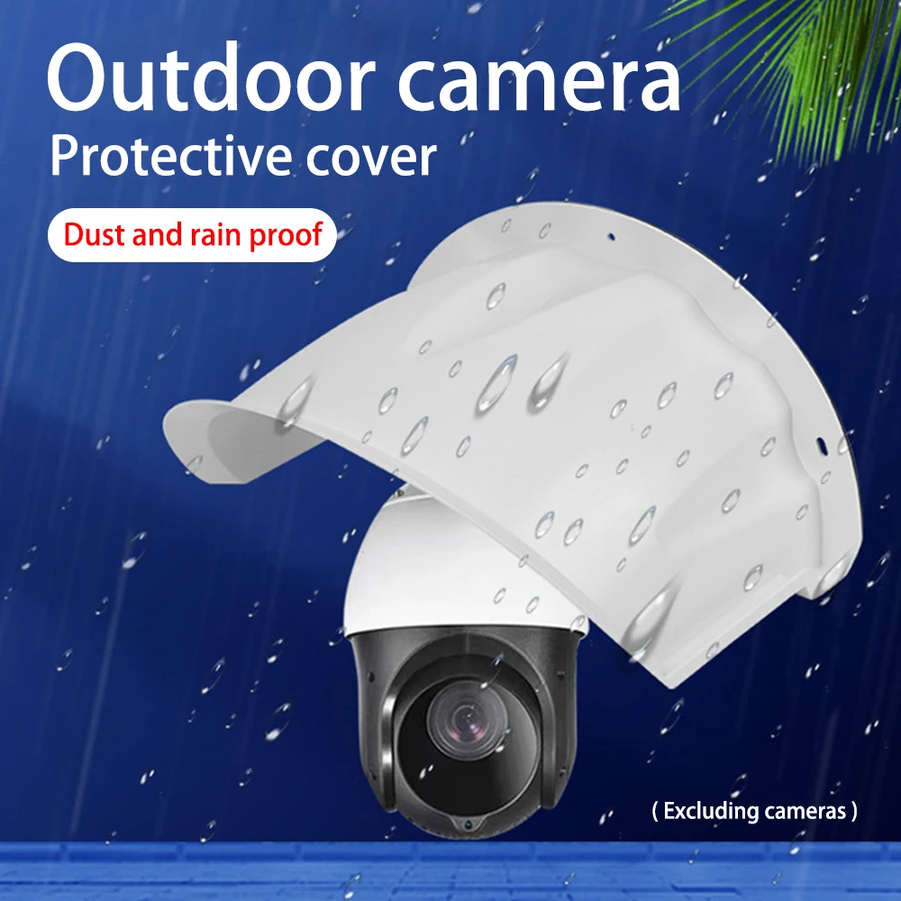 Outdoor Camera Protective Covers Waterproof Rainproof Sun Shield Weather Cover Anti Glare Side Bracket CCTV Turret Dome Cameras