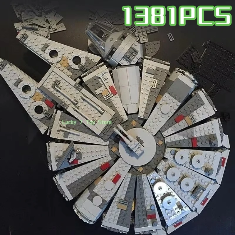 

1381pcs Millennium Ship Force Awakens MOC Set Compatible Falcon Figure Model Building Blocks Toys For Christmas Gift Kids