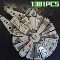 1381pcs Millennium Ship Force Awakens MOC Set Compatible Falcon Figure Model Building Blocks Toys For Christmas Gift Kids