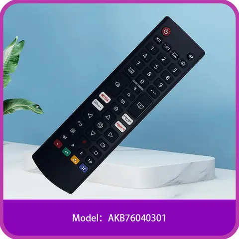 AKB76040301 Télécommande pour L.G TV 32LQ63006LA 86UQ91006LA 55UQ75006LF 28TQ515S 24TQ520S 27TQ615S 27TQ625S 24TQ510S 28TQ525S 28 LQ515S 28LQ525S 32LM577BPUA 43LM6370PUB 50UP7000PUA