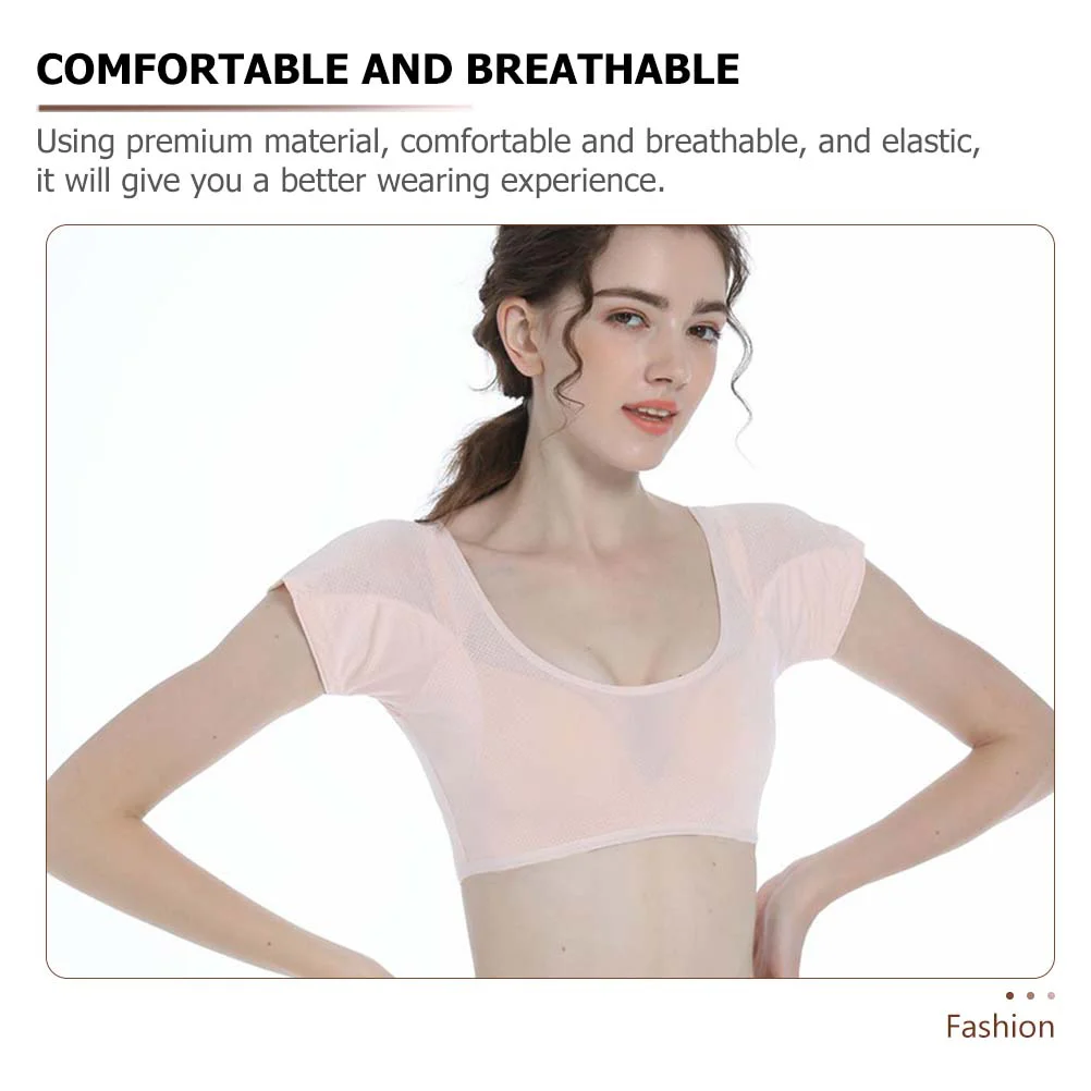 Athletic Dress Womens Summer Blouse Underarm Sweat Pads Jacket Vest Man Workout