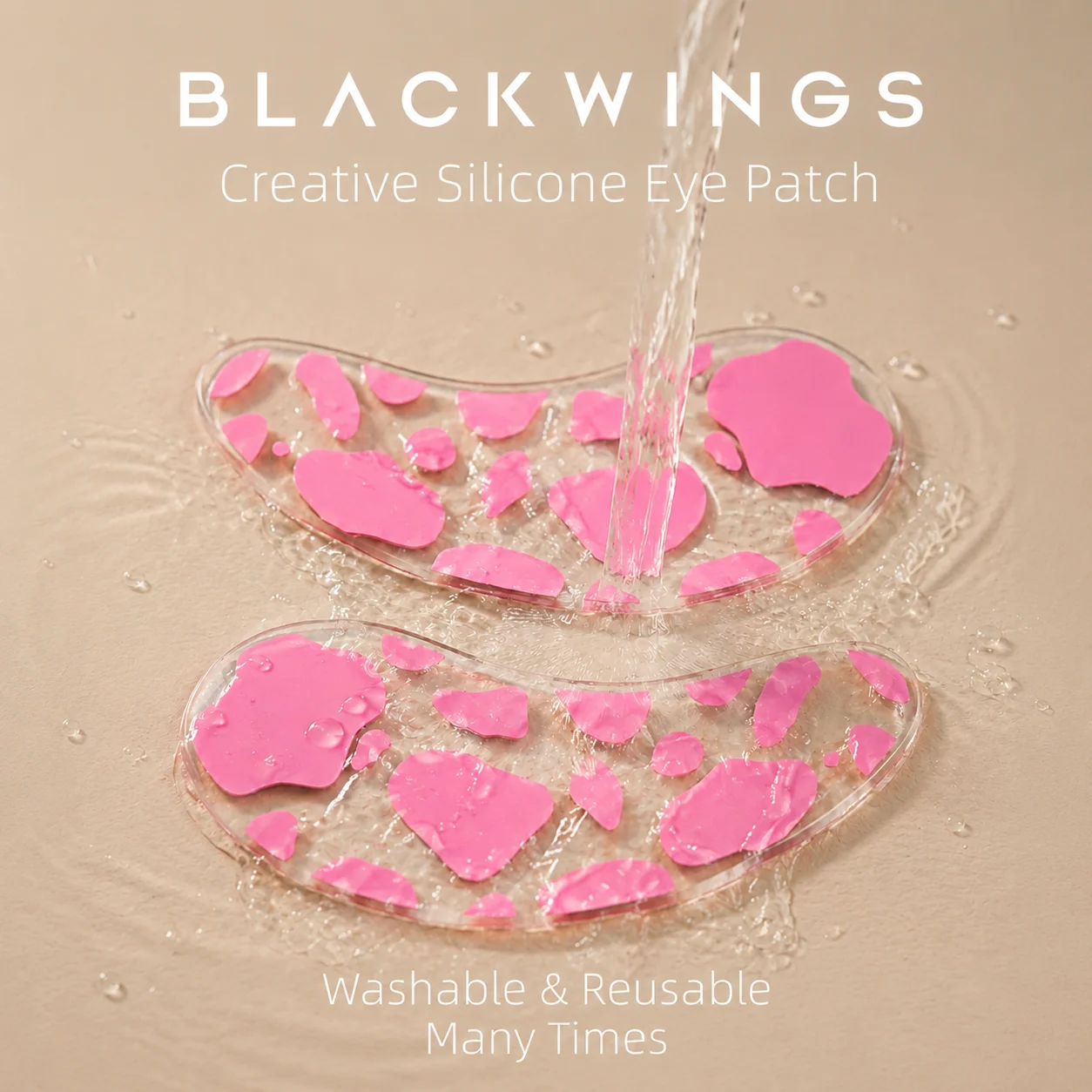 Blackwings Silicone Eye Patches Are Suitable for Dark Circles and Puffy, Reusable Female Cooling Gel Eye Mask