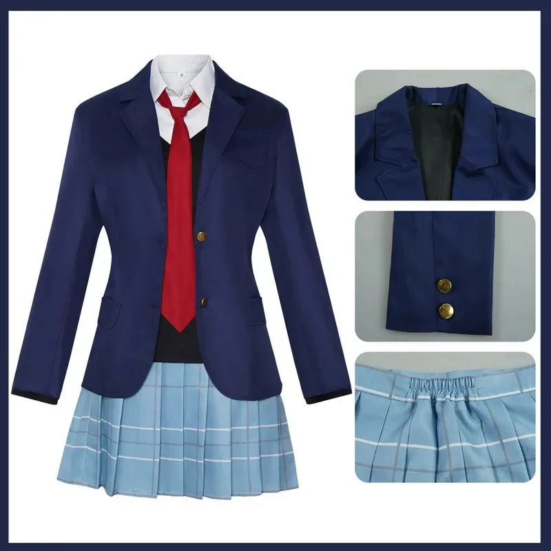 Anime nuevo My Dress-Up Darling Temporada 2 Kitagawa Marin Gojo Wakana Cosplay disfraz peluca uniforme escolar japonés JK hombre mujer traje