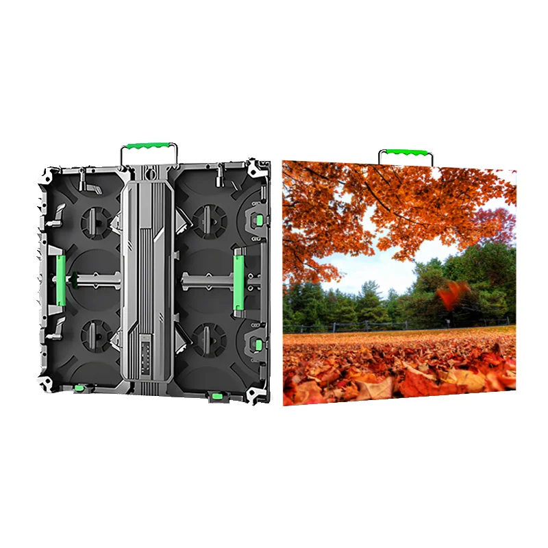 ลดราคาให้เช่าจอ LED ใหม่ สำหรับใช้งานกลางแจ้ง P3.91 P4.81 จอ LED ขนาด 500x1000 มม. 500x500 มม. ผนังวิดีโอ