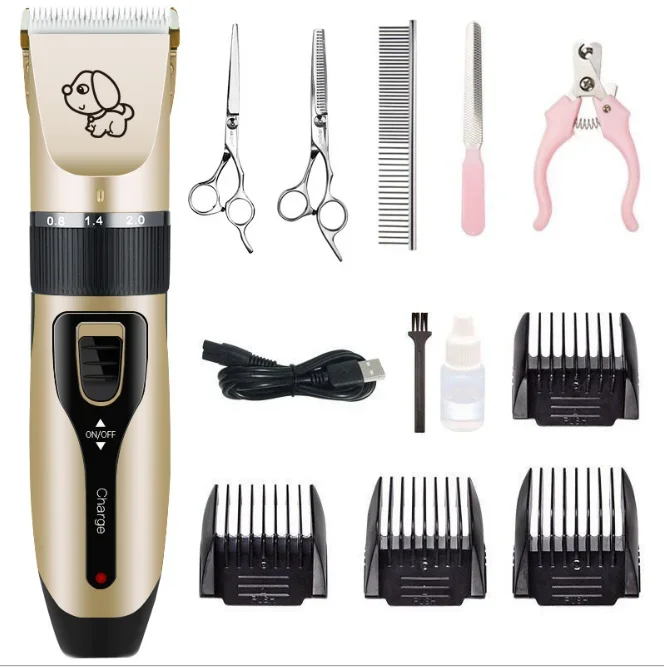 

Dog Shaver Low Noise Rechargeable Cordless Electric Quiet Hair remover Set for Dogs Cats Pets