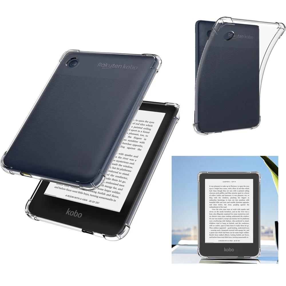 

Clear Case for 6 inch Kobo Clara Colour/Clara BW/Kobo Clara 2E eReader/ Case - Silicone Back Cover