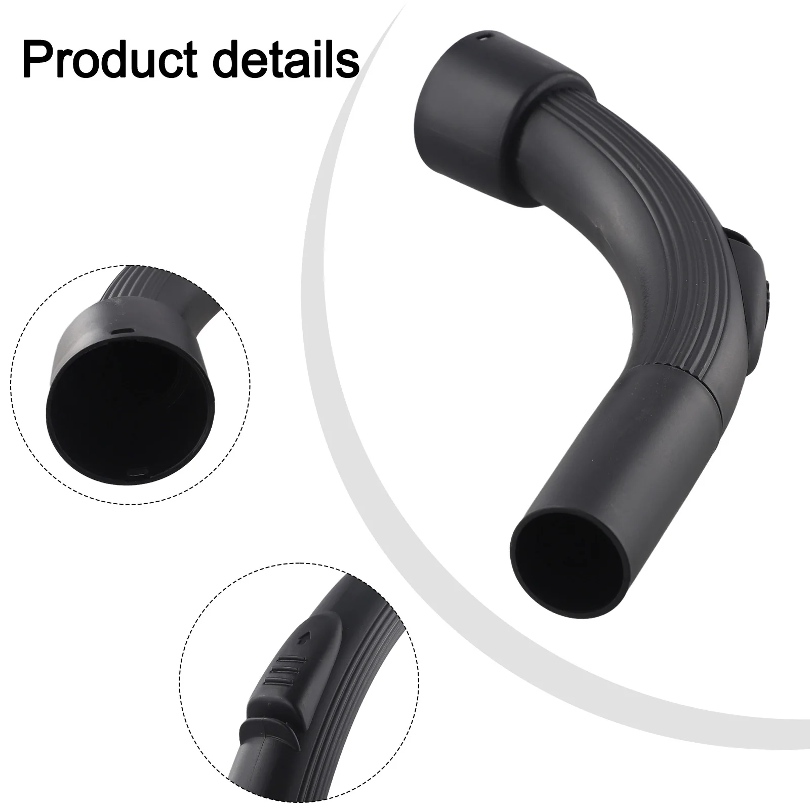 32mm Vacuum Cleaner Hose Handle Plastic Bent Curved Connector Pipe Nozzle Computers Keyboards Air Conditioning Cleaning