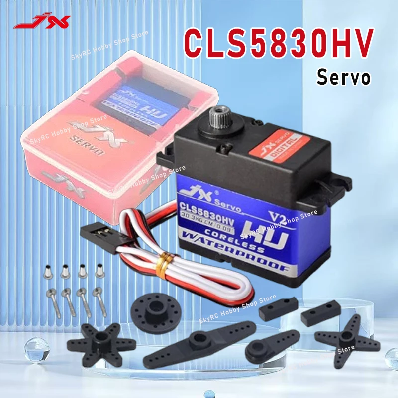 JX CLS5830HV 30KG 6-8.4V Wysokonapięciowe Metalowe Serwo Wodoodporne z Cyfrowym Sterowaniem do Samochodów RC 1/10 RedCat HPI Baja 1/8, Akcesoria do Crawlerów