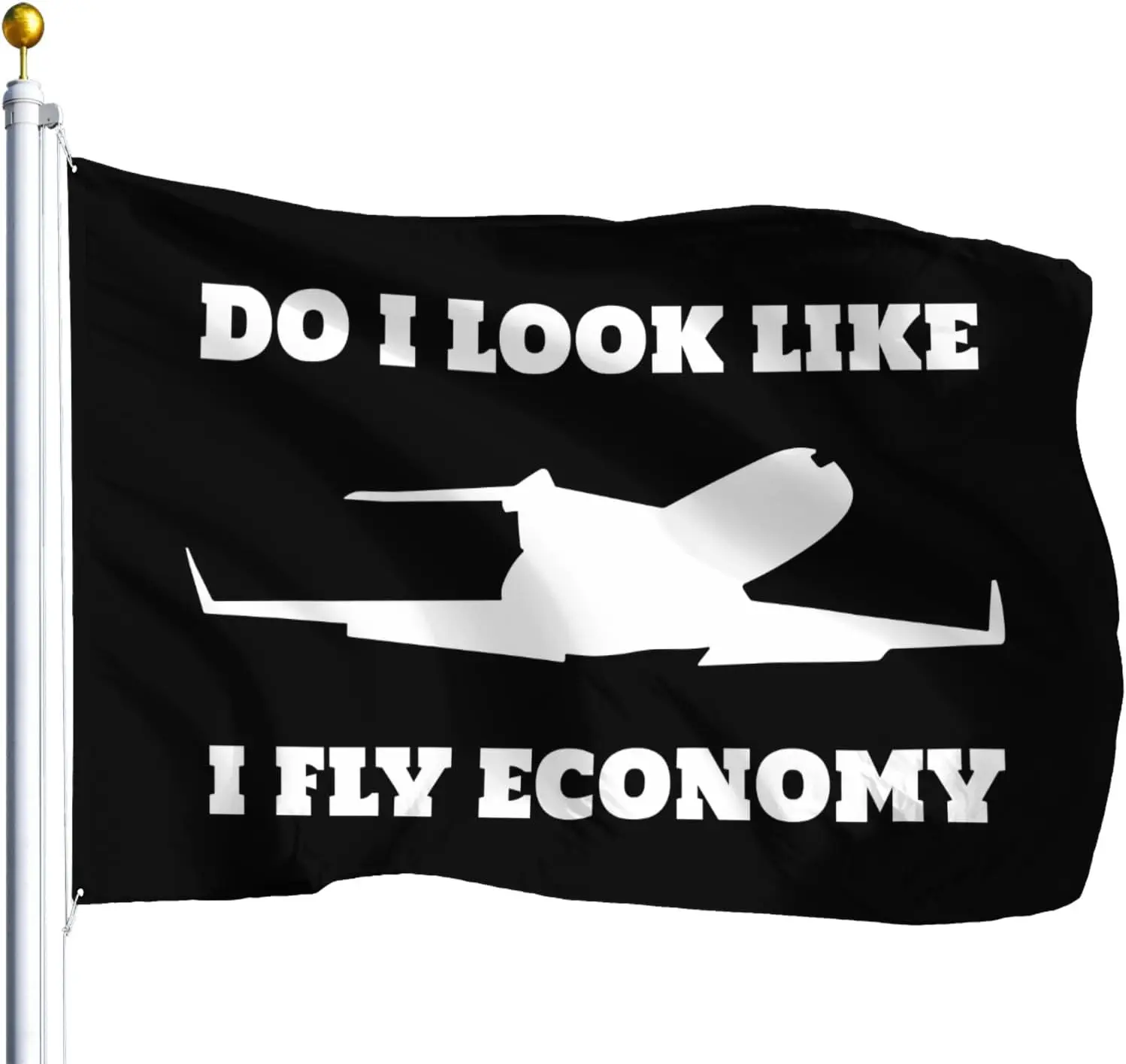 Flagnshow-Drapeaux économiques de première classe, 100% polyester, Do I Look Like I Fly