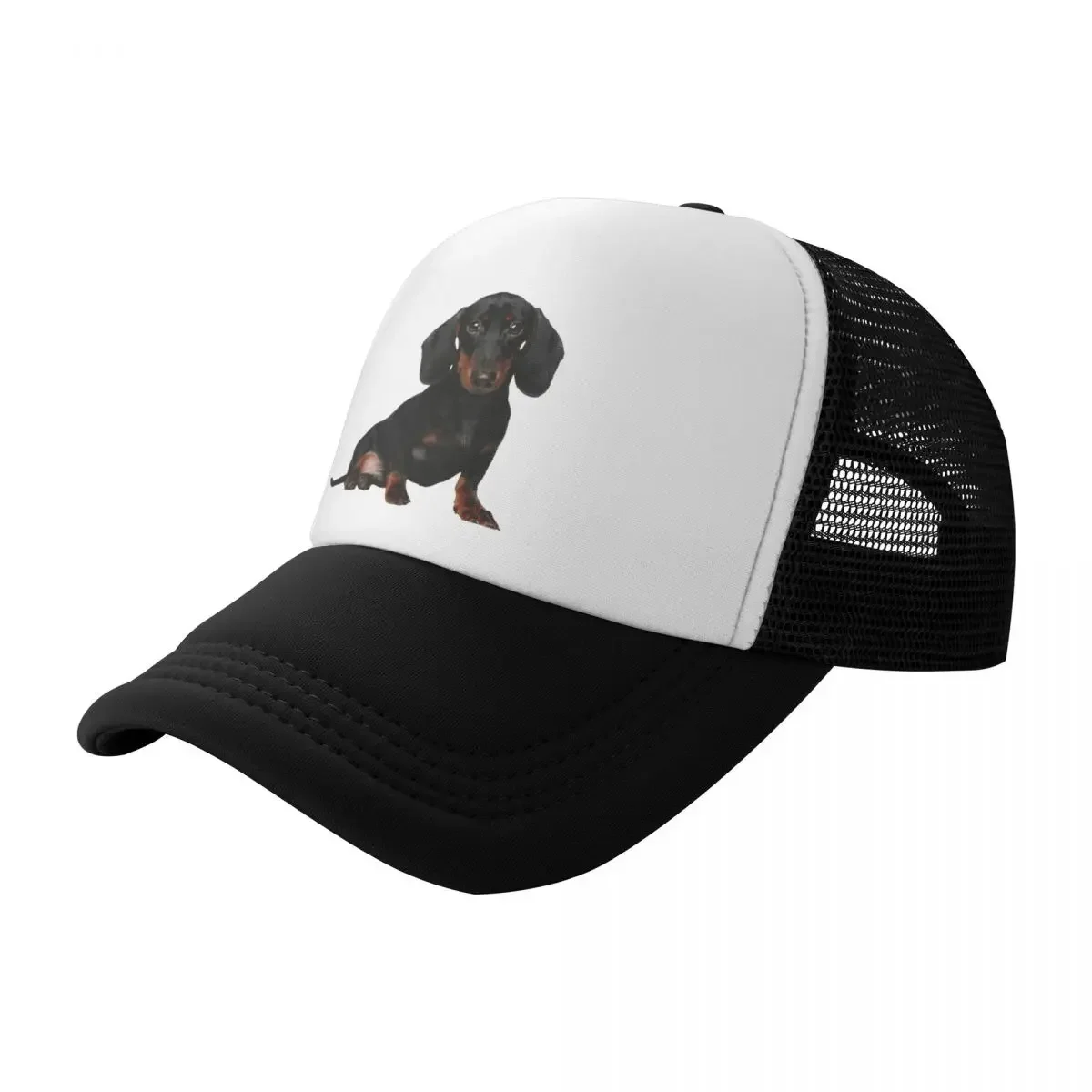 Personalized Dachshund Baseball Cap Men Women Breathable Wiener Badger Sausage Dog Trucker Hat Outdoor Snapback Caps Sun Hats