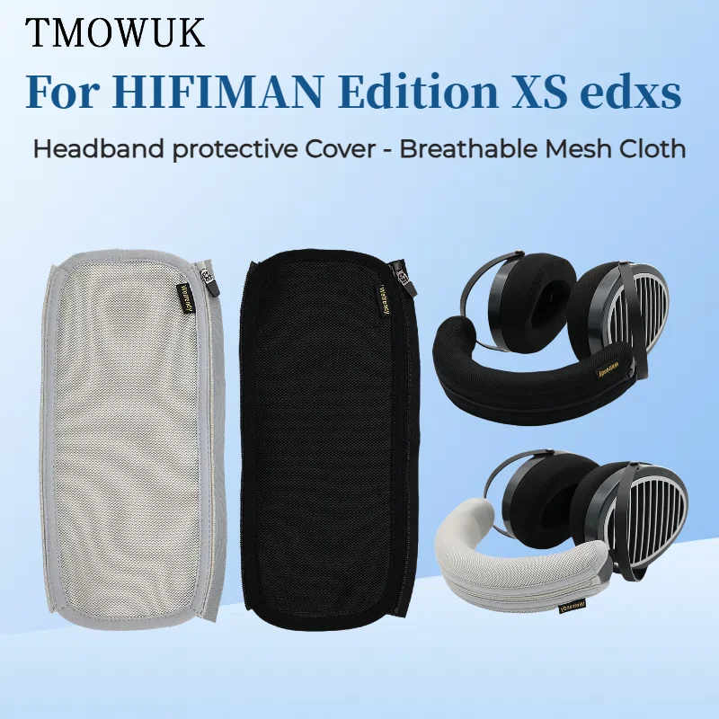 

For HIFIMAN Edition XS edxs Headset Protective Case Headband Breathable Mesh Cloth Zipper Headphone Head Beam Cover