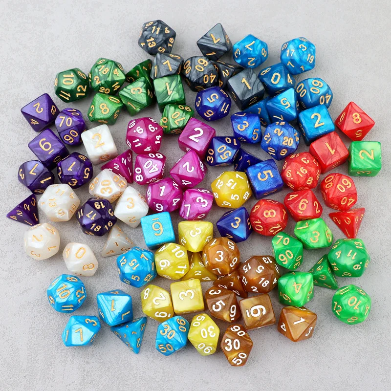 7 قطعة مجموعات النرد 16 مللي متر النرد 6 وجوه أرقام مكعبات ل Dnd مجموعة 6 وجوه النرد STZ02 #5