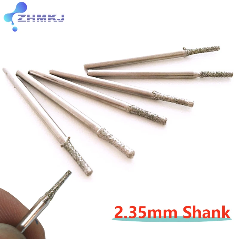 

Сверло с алмазным наконечником для стекла, нефрита, сверло диаметром хвостовика 2,35 мм