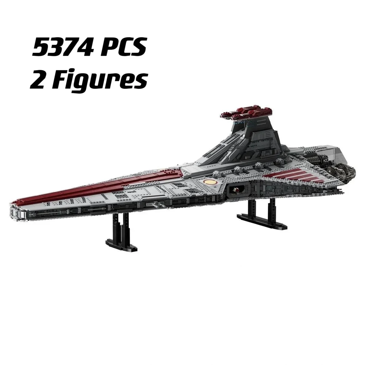 

Moc 75367 Venator Class Republic Attacks Cruiser Модель Строительный набор Блоки Космические игрушки для мальчиков и взрослых Рождественские подарки 5374 шт.