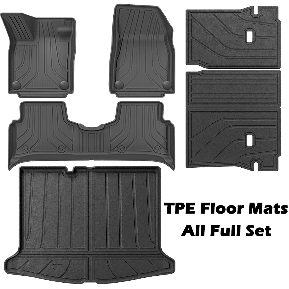 TPE Floor Mats for 2021-2023 Volkswagen ID.3 2021-2023,All Weather Protection Durable Floor Liners Trunk Mats Accessories