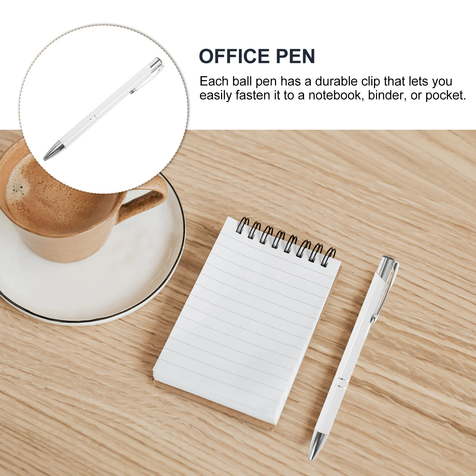 

6 Pcs Ballpoint Pen Fine Pens Extra Comfortable Writing Metal Ballpiont Classroom Must Haves Cheating Black Ink Journal