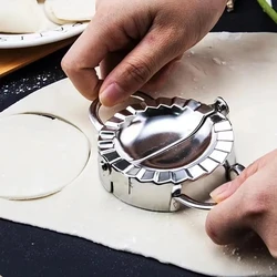 Stainless Steel Dumplings Tool Dumpling Mold Household Manual Press Kitchen Pastry Baking Dumpling Maker Accessories