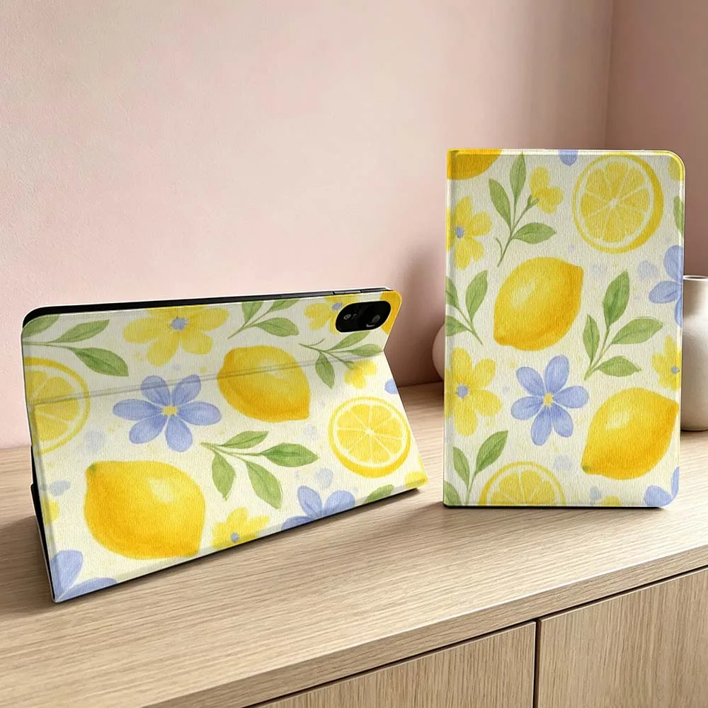 Design lemon pattern For Xiaomi Redmi Mi Pad 8 7 6 5 4 2 SE K Pro Max Ultra Poco Pad Inch Tablet Case Soft