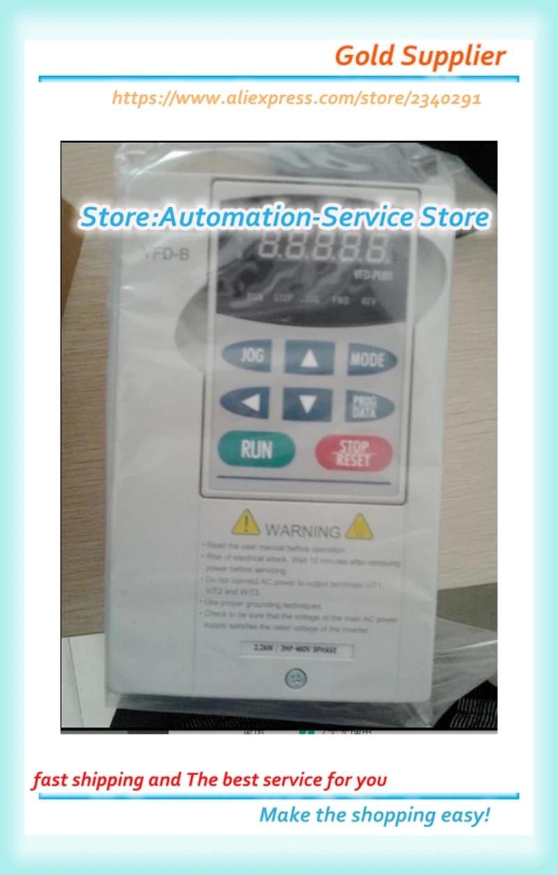 

Delta inverter VFD007B43A/0.75KW 380V-440V Delta standard inverter