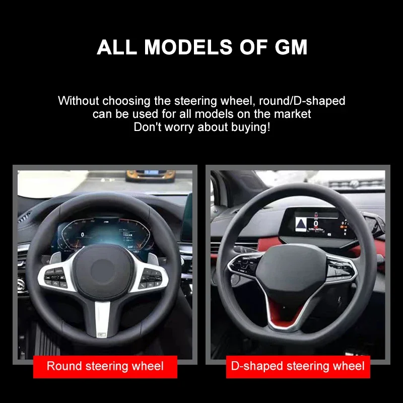 New Carbon Fiber Anti Slip Segmented Steering Wheel Protective Cover for Opel Astra J Insignia Astra Corsa Zafira Vivaro Meriva - view 3