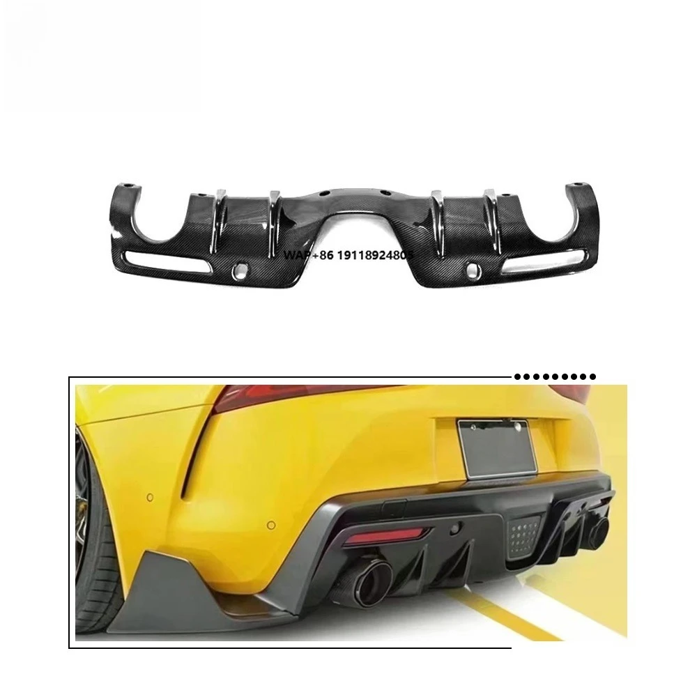 

Fit for 2019+ Supra GR A90 Coupe Carbon Fiber Rear Diffuser Lip Splitter