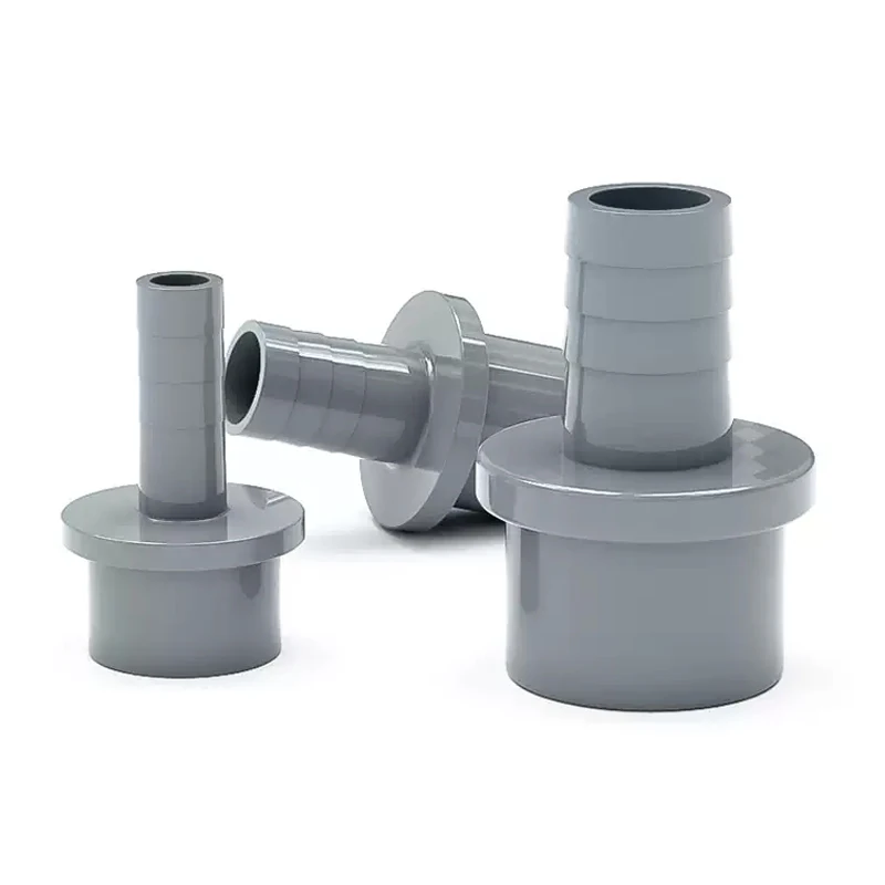 1-10PC 20~25mm to 5/8/10/12/14/16/18/20mm Grey PVC Hose Quick Connector Hard Tube Plastic Pagoda Joint PVC Pipe Adapter Fittings