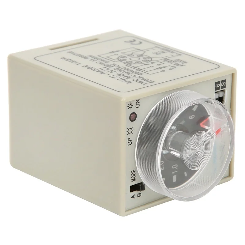 On Delay Time Relay Mini Multi Time Period Adjustable A B Mode   AH3 NC AC220V 50/60Hz
