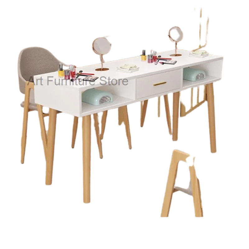 Professional Manicure Table Beauty Salon Dressing Nail Tech Table Makeup Women Drawer Mesa manicura Salon Furniture LJ50MT