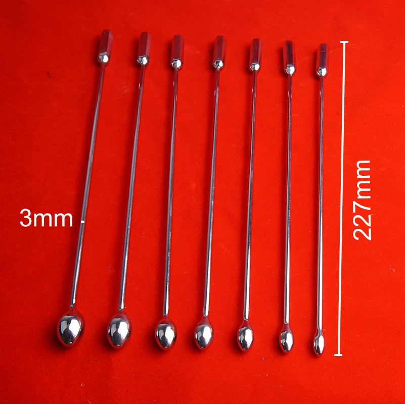 Stainless Steel Urethral Sound,Bullet Shaped Tip Penis Sounding Plug,Metal Urethra Dilator Masturbation Sounding,Penisplug