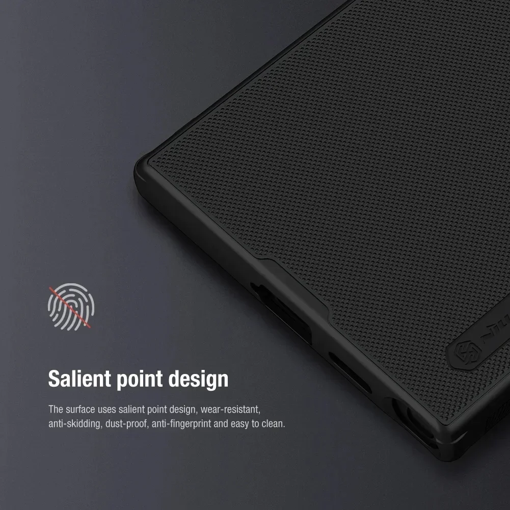 NILLKIN Super Frosted case for Samsung Galaxy S24, PC + TPU Protective Shell, Anti-Fingerprint, Dustproof, Plain Back cover