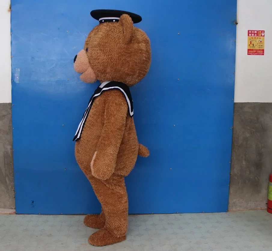 mascot costume teddy bear in Sailor suit tie