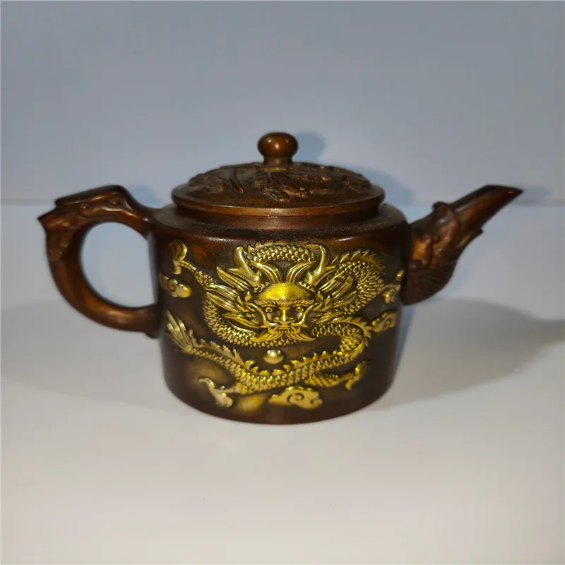 Collection Dragon and Phoenix Ornament Home Decoration Creative Gift Craftwork Bronze Pot