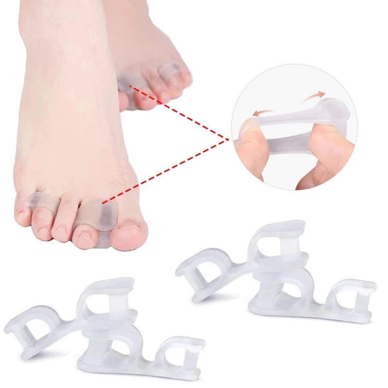 160pieces=80pairs Hammer Toe Straightener Foot Care Tool Gel Bunion Corrector Hallux Valgus Bigfoot Separator Silicone Orthosis