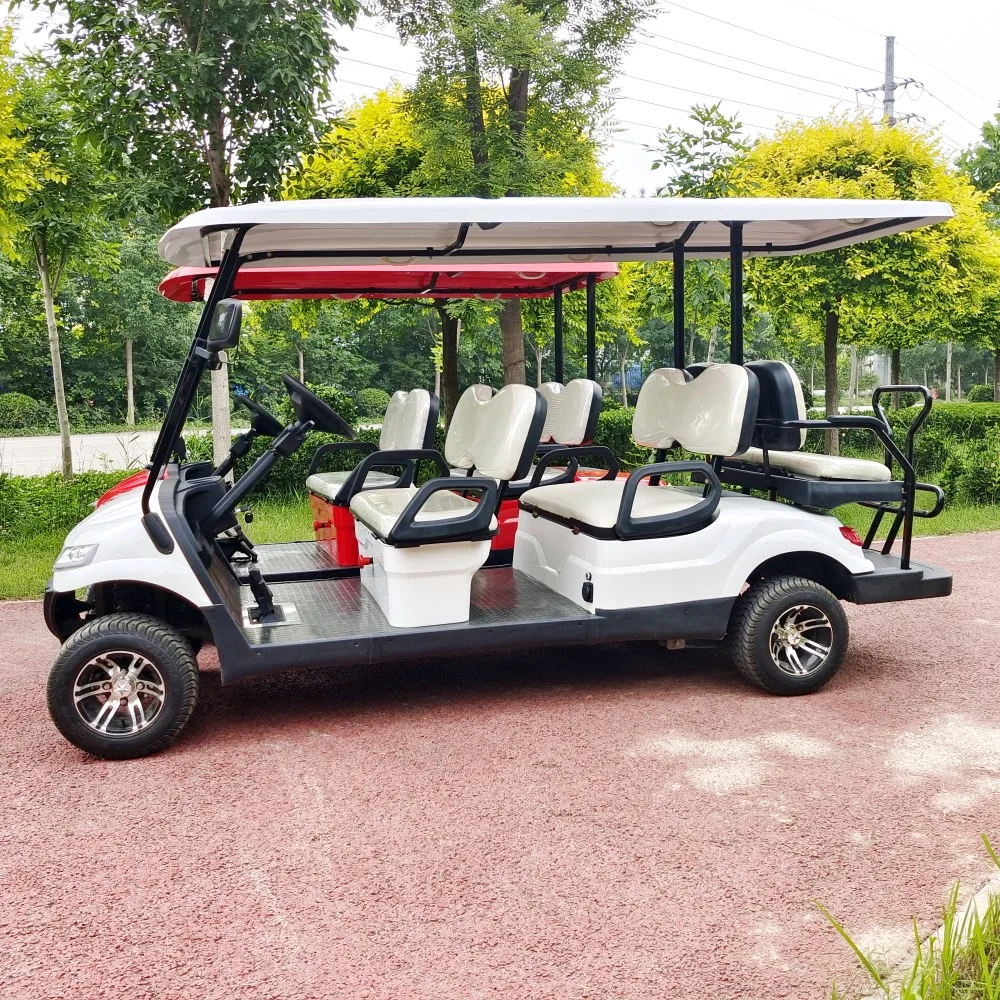 2 4 6 Seats All Terrain Beach Off Road Car Electric Golf Cart with Bag Holder