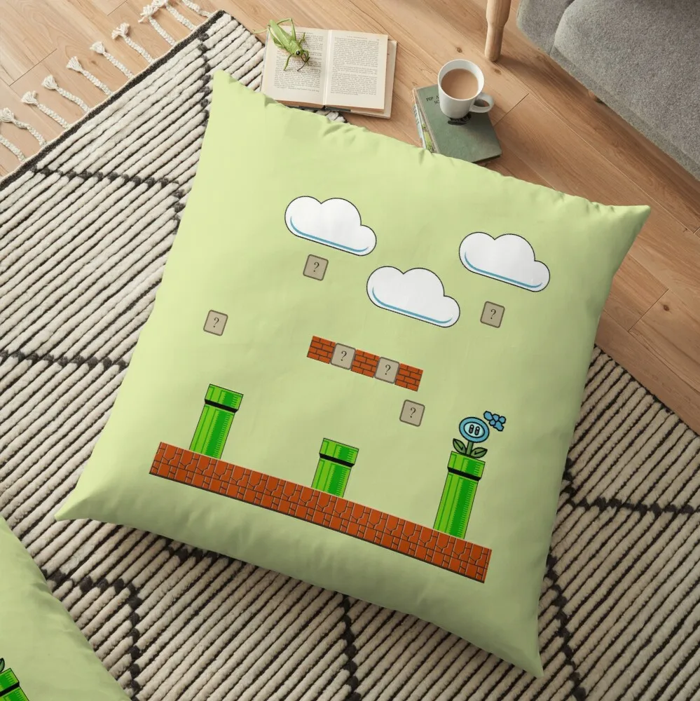 

ground blocks and green tubes Floor Pillow Cushion Covers For Living Room Cushions For Children